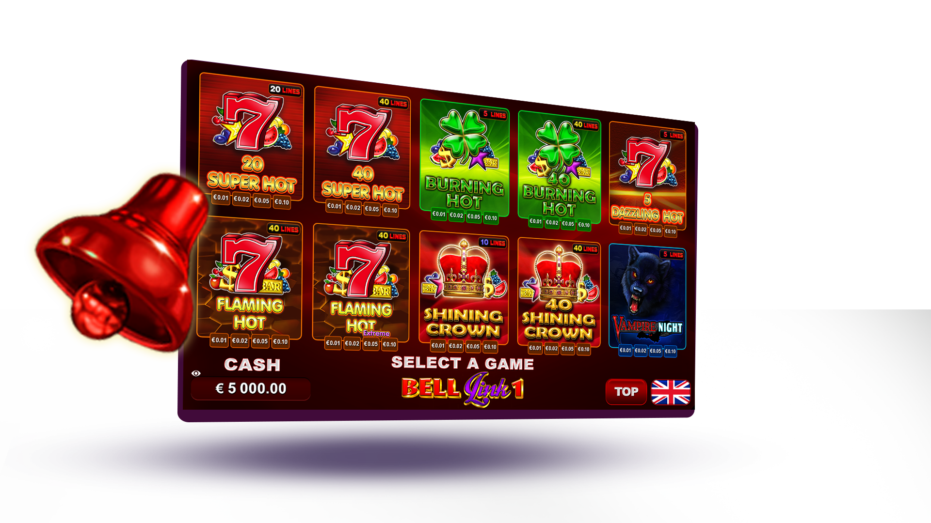 Bell Link slot igra sa crvenim zvonom