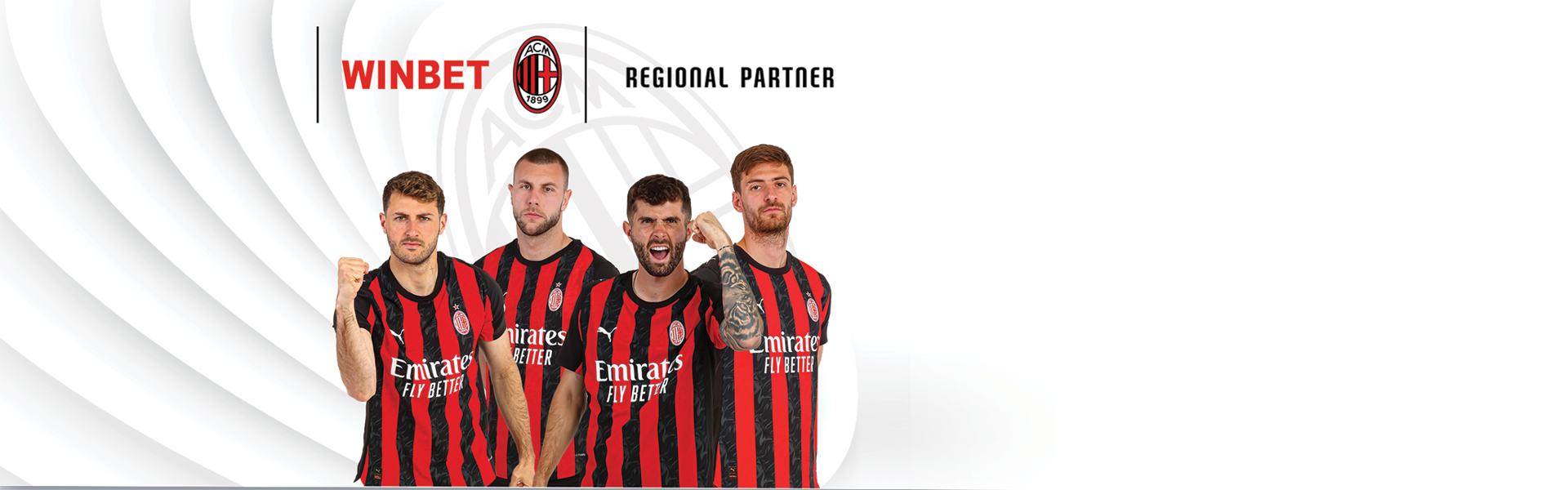WINBET partnership with AC Milan football club