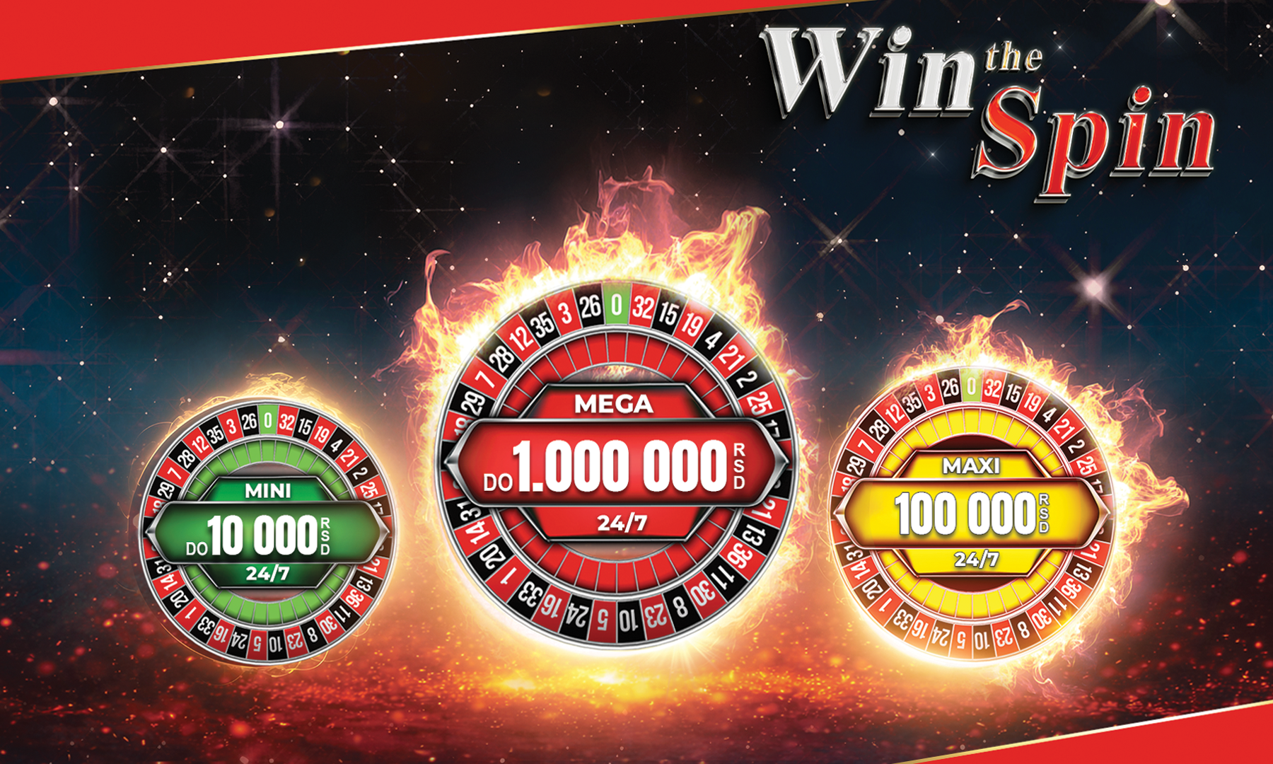 Win the Spin bonus jackpot card